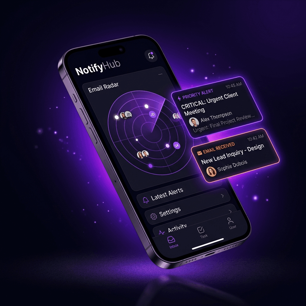 NotifyHub App Mockup
